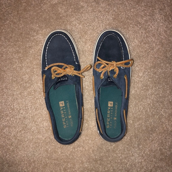 Sperry Topsiders Navy Blue - Picture 2 of 3